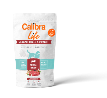 Calibra Dog Life Junior Small&Medium Fresh Beef