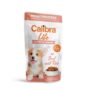Calibra Dog Life Plic Puppy&Junior Beef 150g