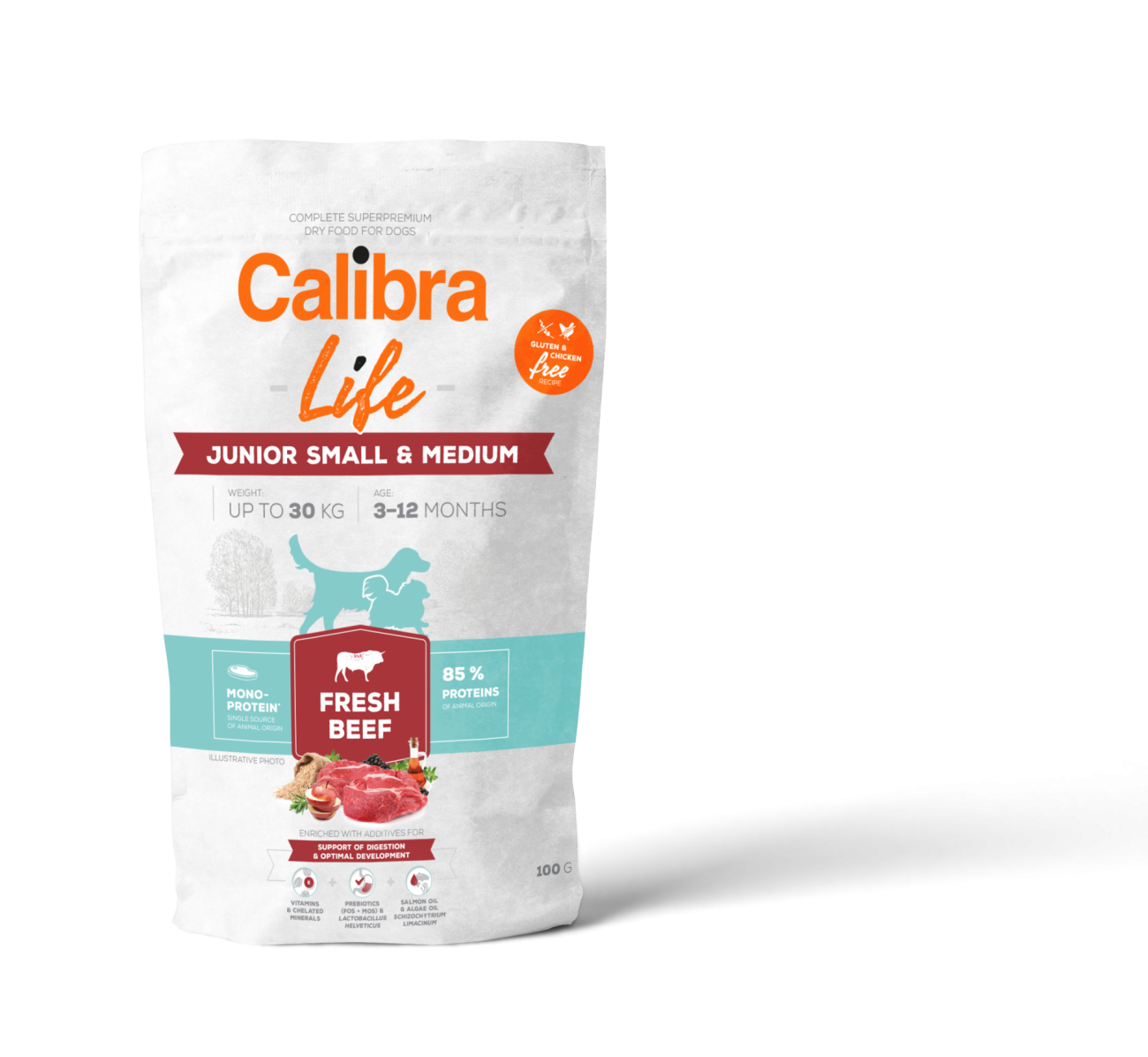 Calibra Dog Life Junior Small&Medium Fresh Beef 12kg