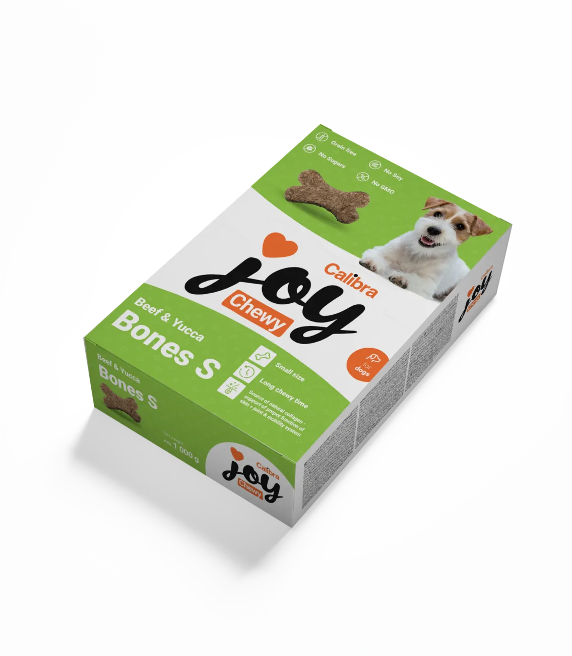 Calibra Joy Dog Chewy Beef & Yucca Bones S 1000g