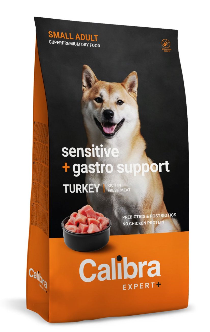 Calibra Dog EXPERT+ Adult Small Sensitive & Gastro Support 1,5kg